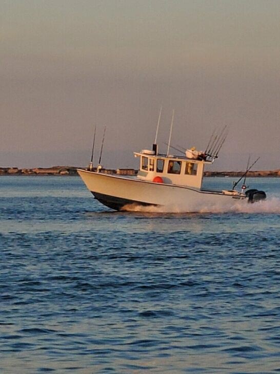 Narragansett Sport fishing boat in action